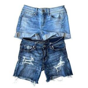 American Eagle Hi-Rise Midi‎ Next Level Stretch Women’s Size 0 (Lot of 2)